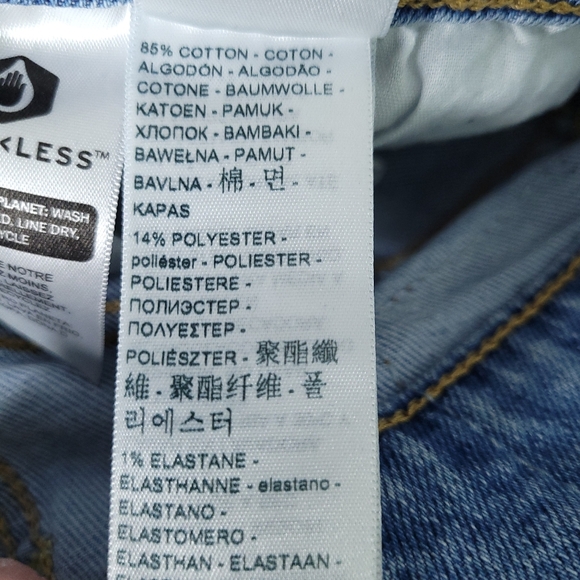 LEVI'S Women's Ribcage Straight Ankle Lightwash Button Fly Jeans Size 25 - Picture 6 of 13